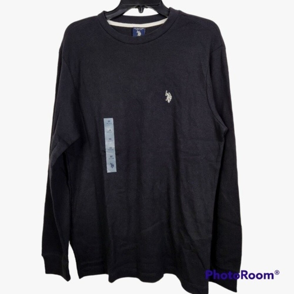 NEW U.S.Polo Assn Men's Long Sleeve Thermal Knit Shirt Size Medium